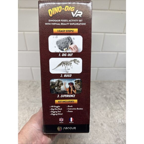Abacus Brands Dino Dig Vr Goggles for Mobile Virtual Reality Kids Science Kit - Picture 4 of 6